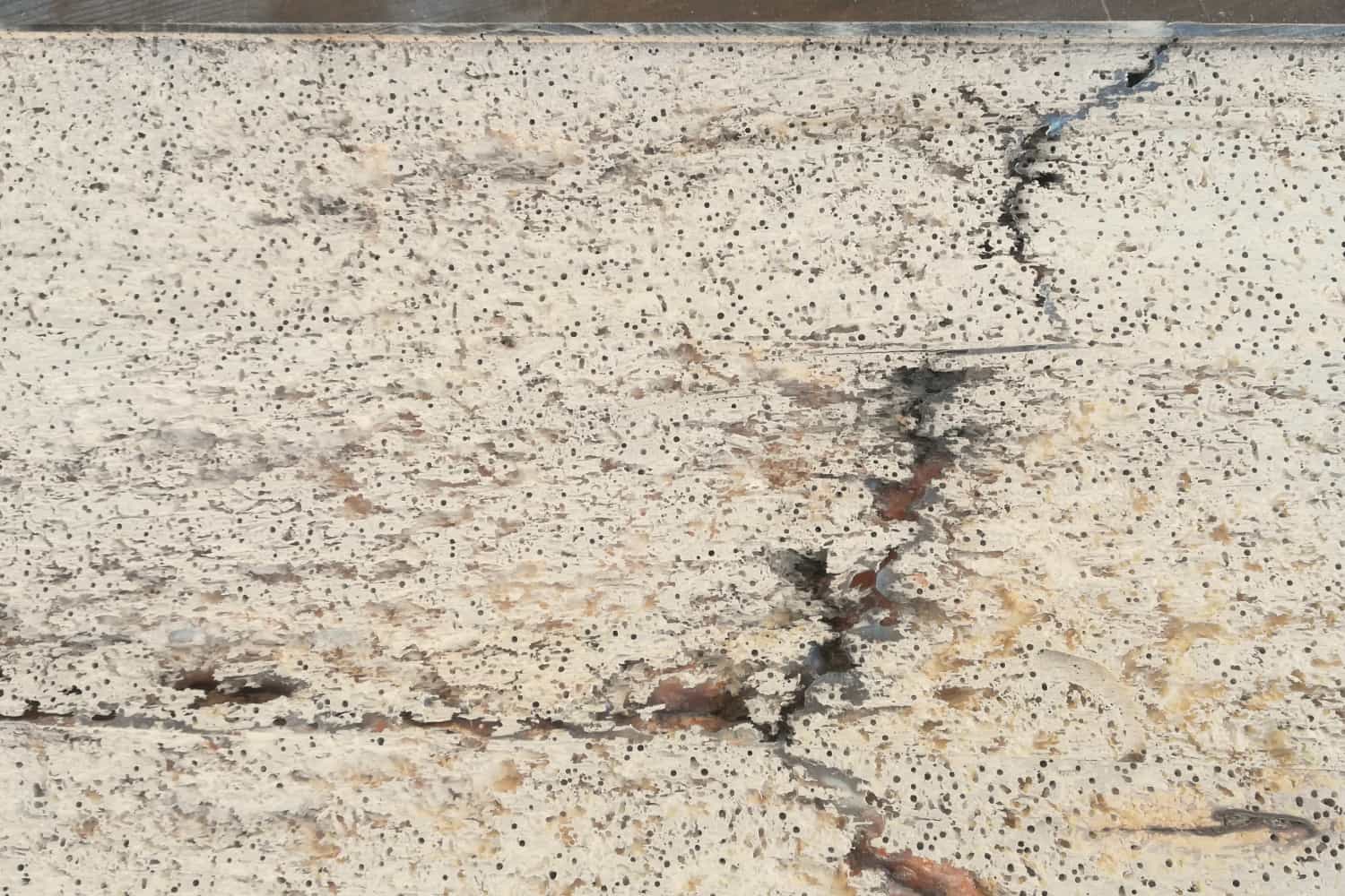 Trittbrett nach dem Hobeln von unten